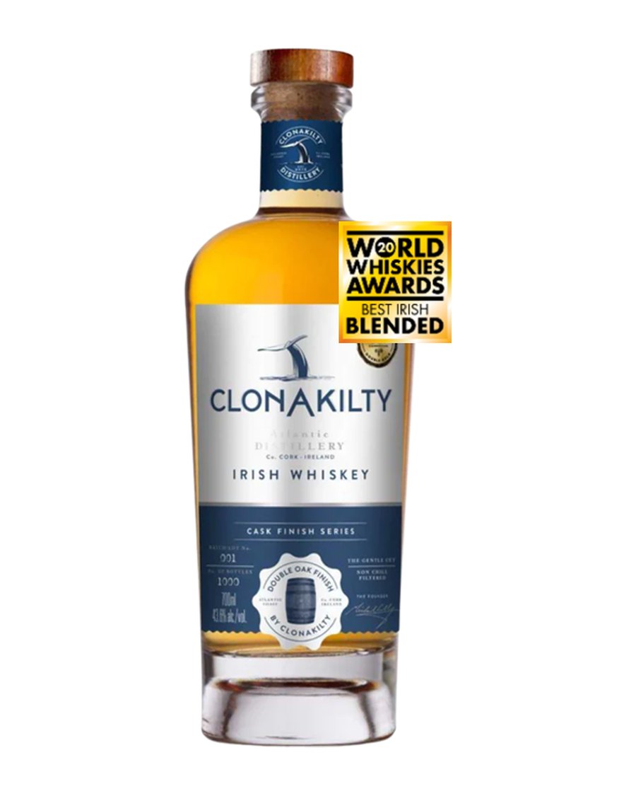Bottle of Clonakilty Double Oak Finish Irish Whiskey