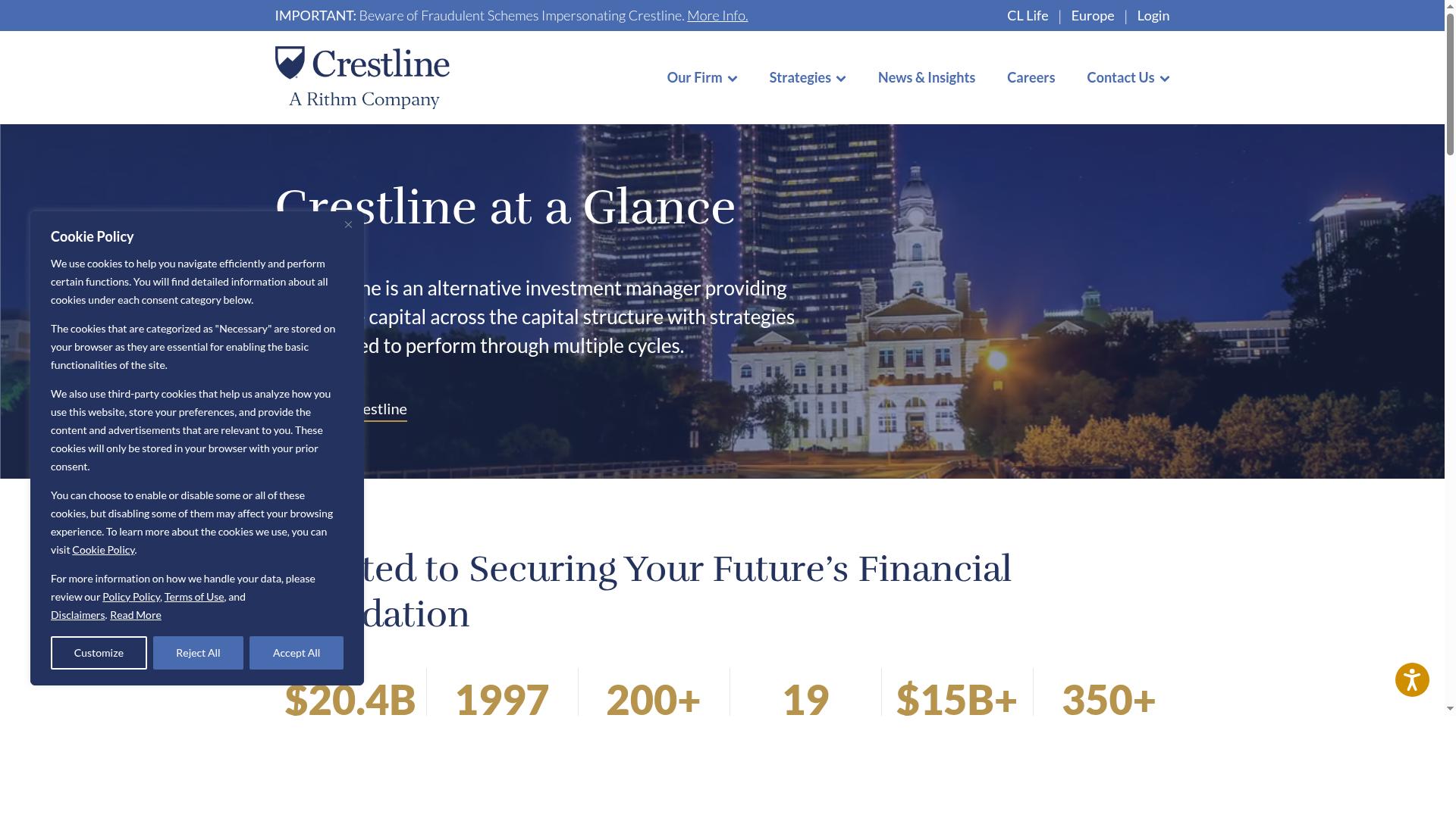 Crestline website